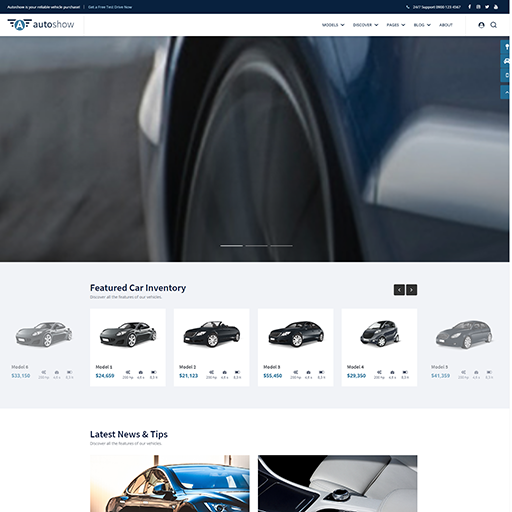 响应式的汽车经销商官网HTML5